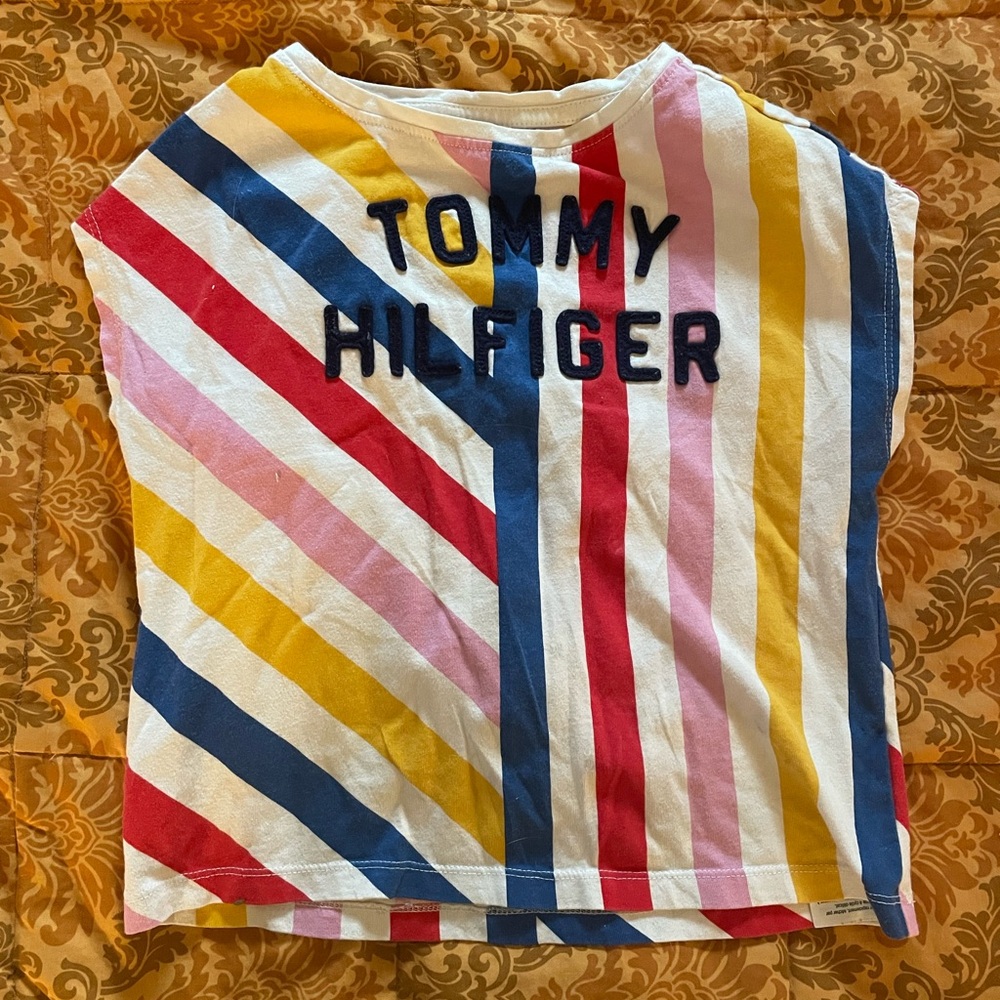 Tommy Hilfiger Kids Colorful Striped Tee